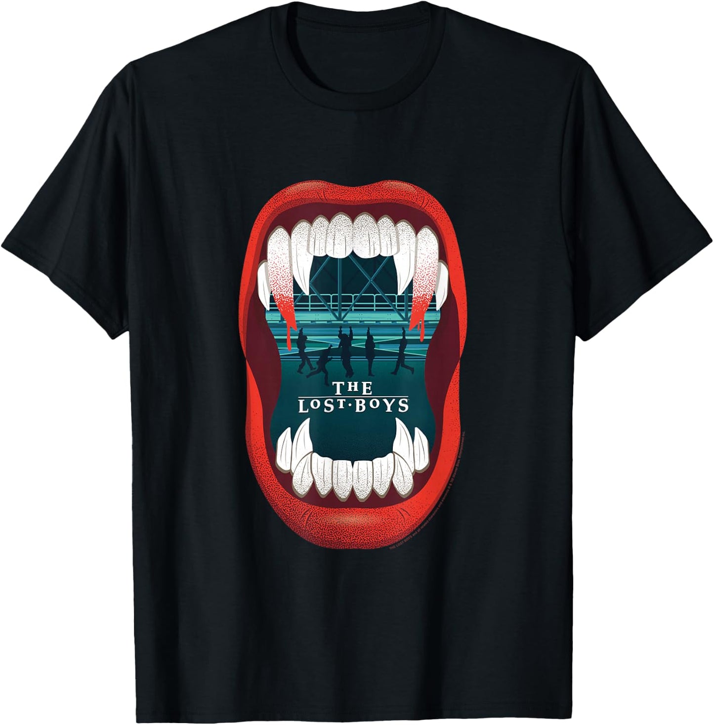 The Lost Boys Fangs Illustration Small T-Shirt - T-Shirt | Black