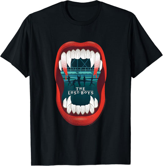 The Lost Boys Fangs Illustration Small T-Shirt - T-Shirt | Black