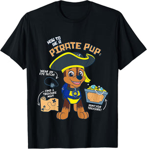 Kids PAW Patrol How to Be A Pirate Pup T-Shirt - T-Shirt | Black