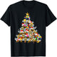 Bees Tree Christmas Sweater Xmas Gifts for Bees Lover T-Shirt - T-Shirt | Black