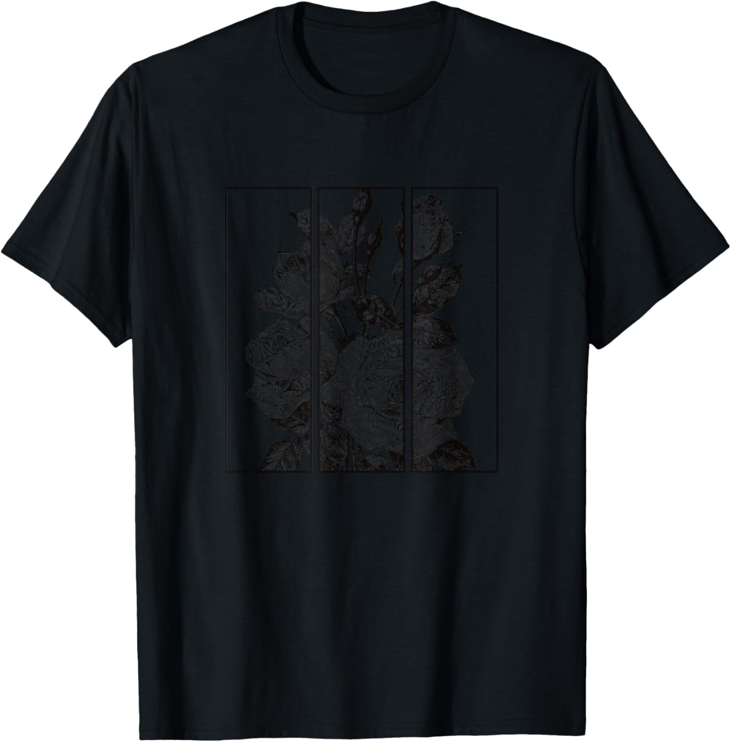 Black Roses Aesthetic Clothing Soft Grunge Clothes Women Men T-Shirt - T-Shirt | Black