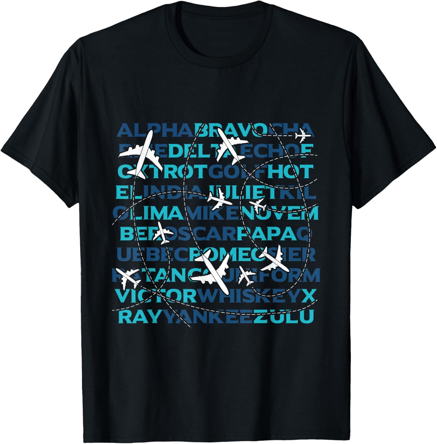Airplane Plane Flight Sky Aviation Men Boys Kids Gift Pilot T-Shirt - T-Shirt | Black