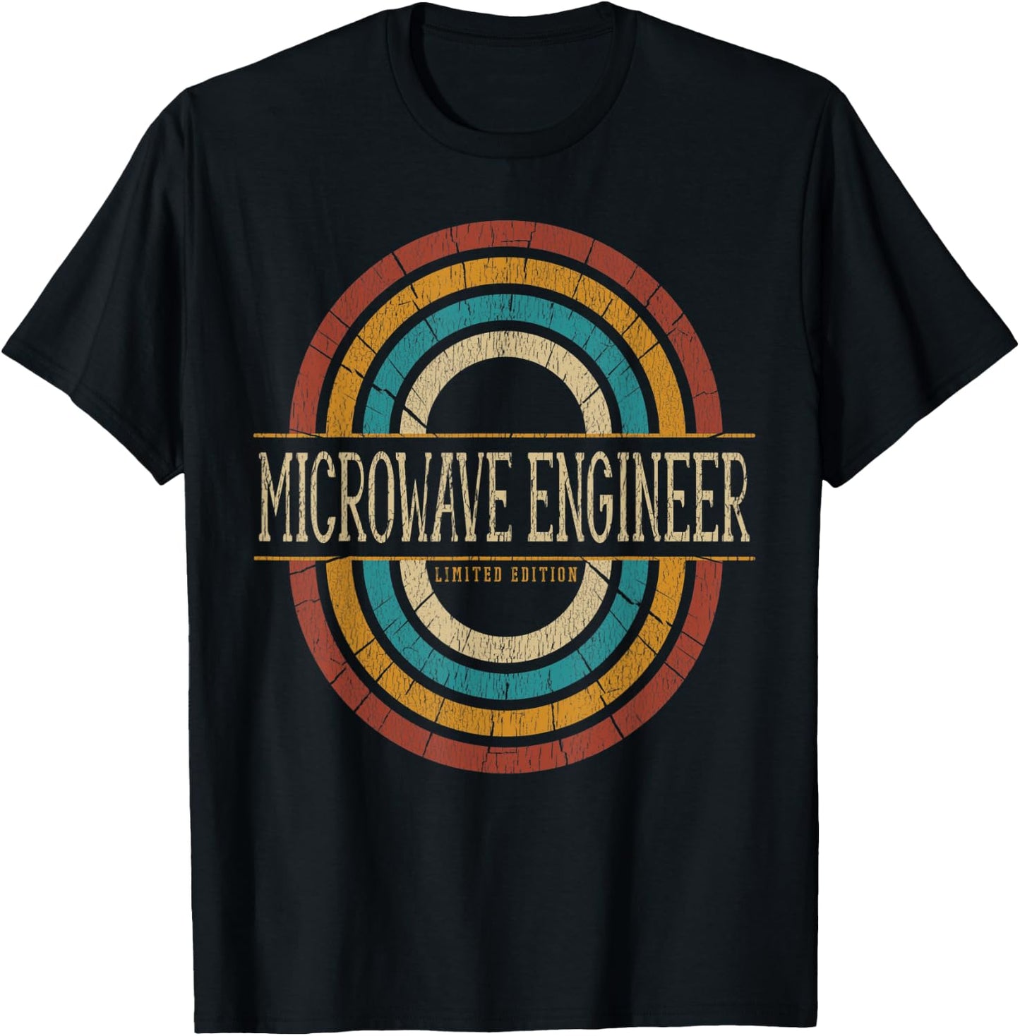 Microwave Engineer Vintage Retro T-Shirt - T-Shirt | Black