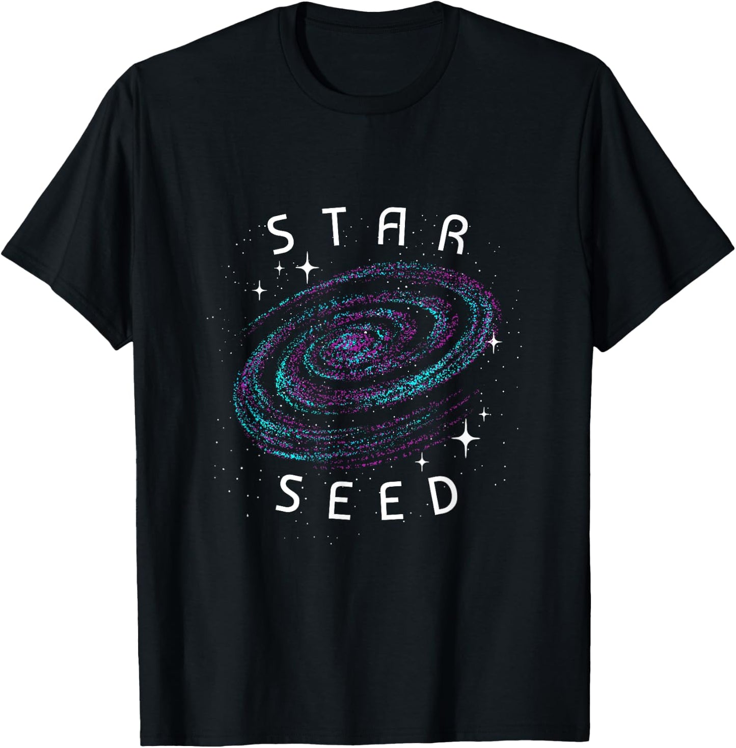 Aesthetic Galaxy Nebula Universe Indigo Starseed T-Shirt - T-Shirt | Black