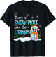 There's Snow Place Like The Library Christmas Book Lovers T-Shirt - T-Shirt | Black