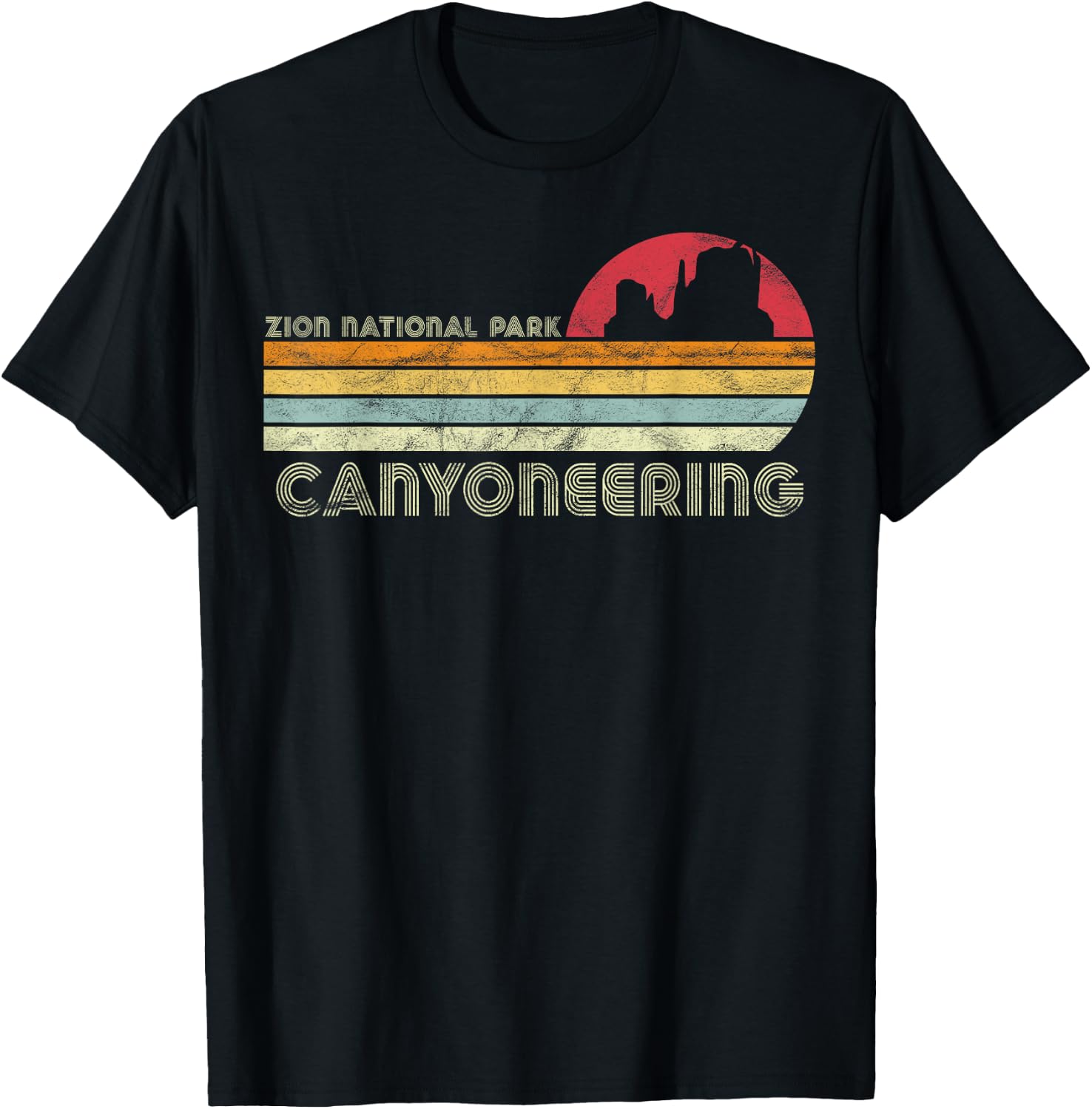 Canyoneer Zion National Canyoneering Adventures Canyoning T-Shirt - T-Shirt | Black