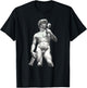 Wine David Statue Funny Vintage Art Wine Lover T-Shirt - T-Shirt | Black