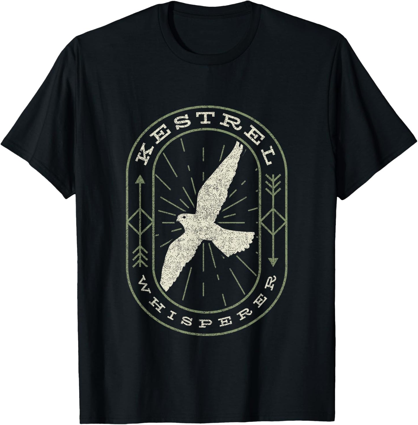 Kestrel Whisperer - Funny Birding T-Shirt - T-Shirt | Black