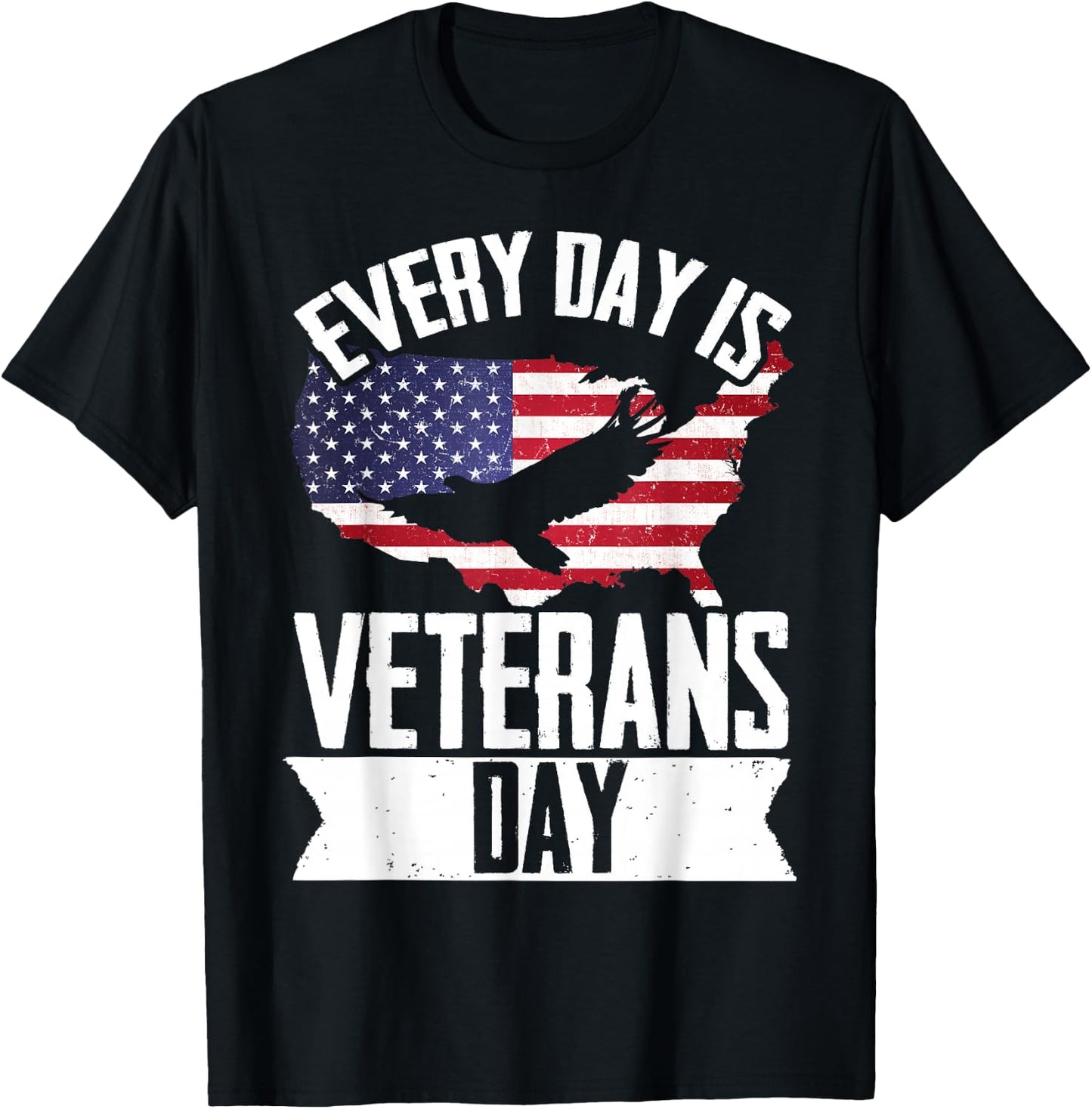 Patriotic Every Day Veterans Day T-Shirt - T-Shirt | Black