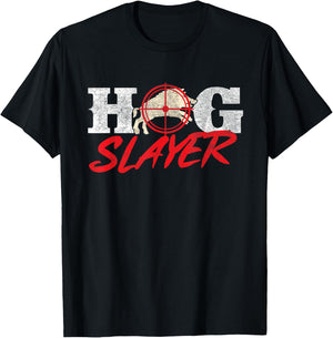 Hog Slayer - Boar Hunting Wild Hog Hunter T-Shirt - T-Shirt | Black