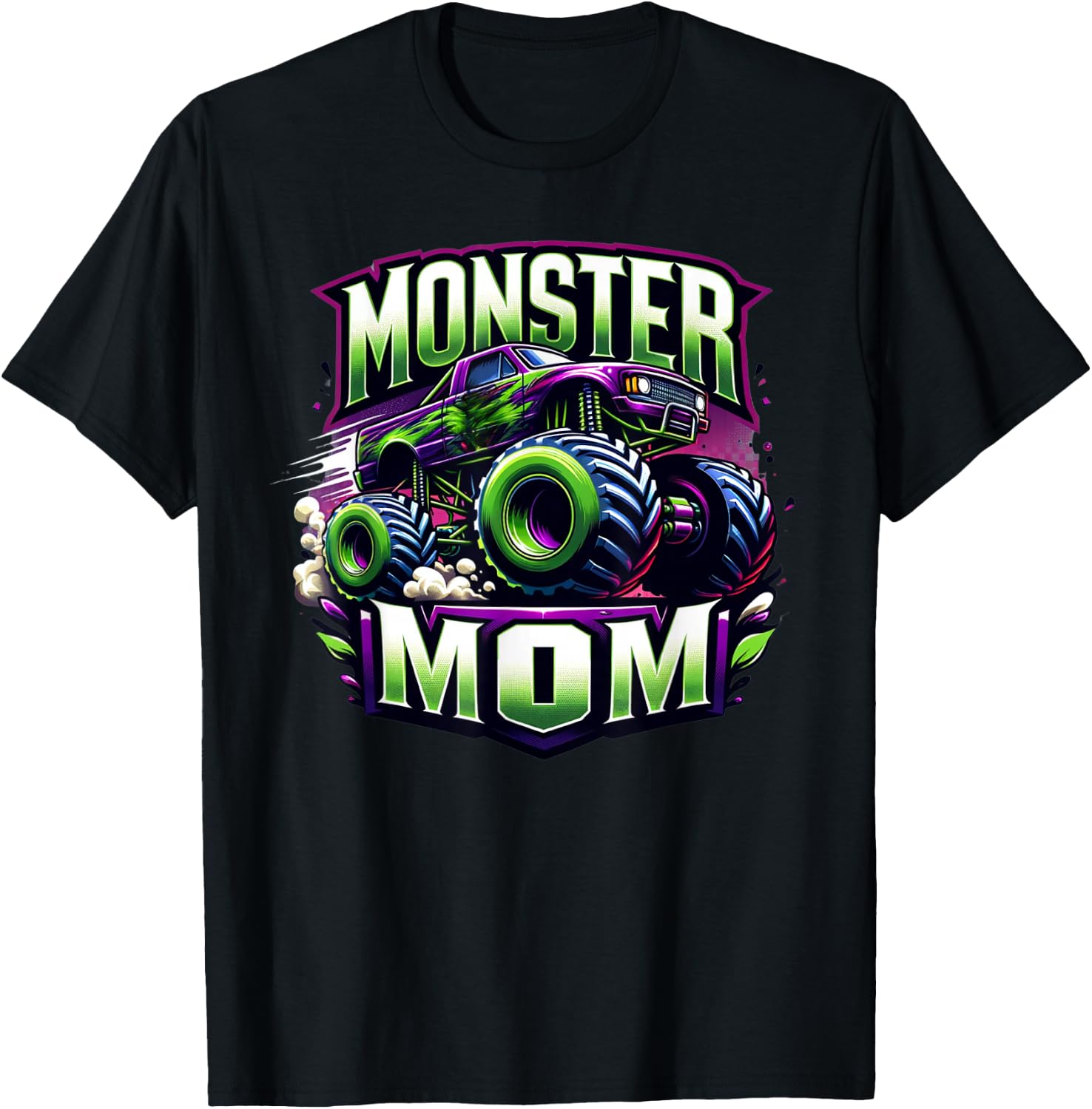Monster Truck Race Racer Driver Mom Mother's Day T-Shirt - T-Shirt | Black