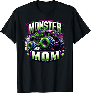 Monster Truck Race Racer Driver Mom Mother's Day T-Shirt - T-Shirt | Black