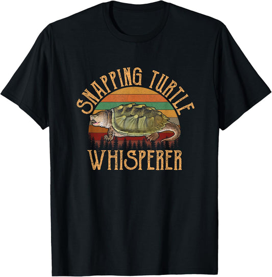 Snapping Turtle Whisperer, Snapping Turtle T-Shirt - T-Shirt | Black