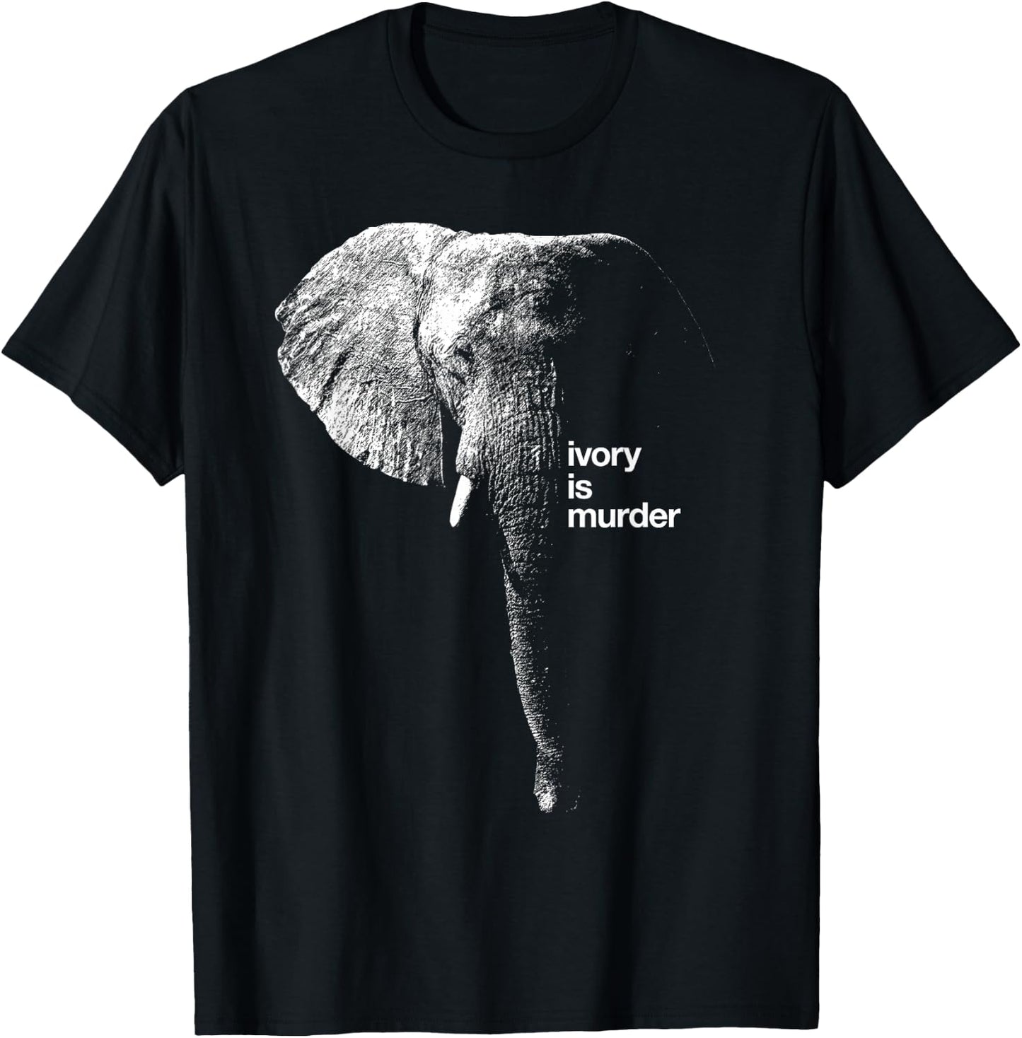 Save The Elephant T Shirt Ivory Is Murder Protest T-Shirt - T-Shirt | Black