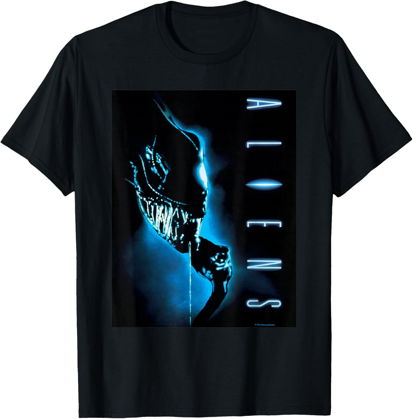 Aliens Xenomorph Retro Movie Poster T-Shirt - T-Shirt | Black