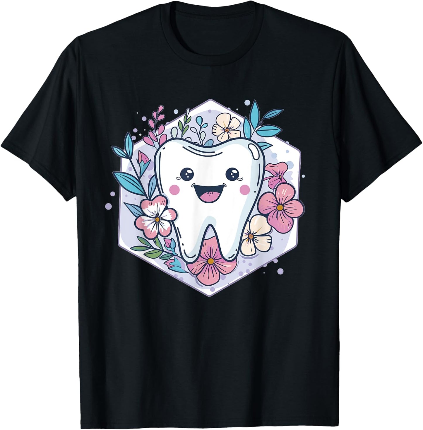 Cute Tooth I Kids Tooth T-Shirt - T-Shirt | Black
