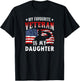 My Favorite Veteran Is My Daughter Veterans Veteran's Day T-Shirt - T-Shirt | Black