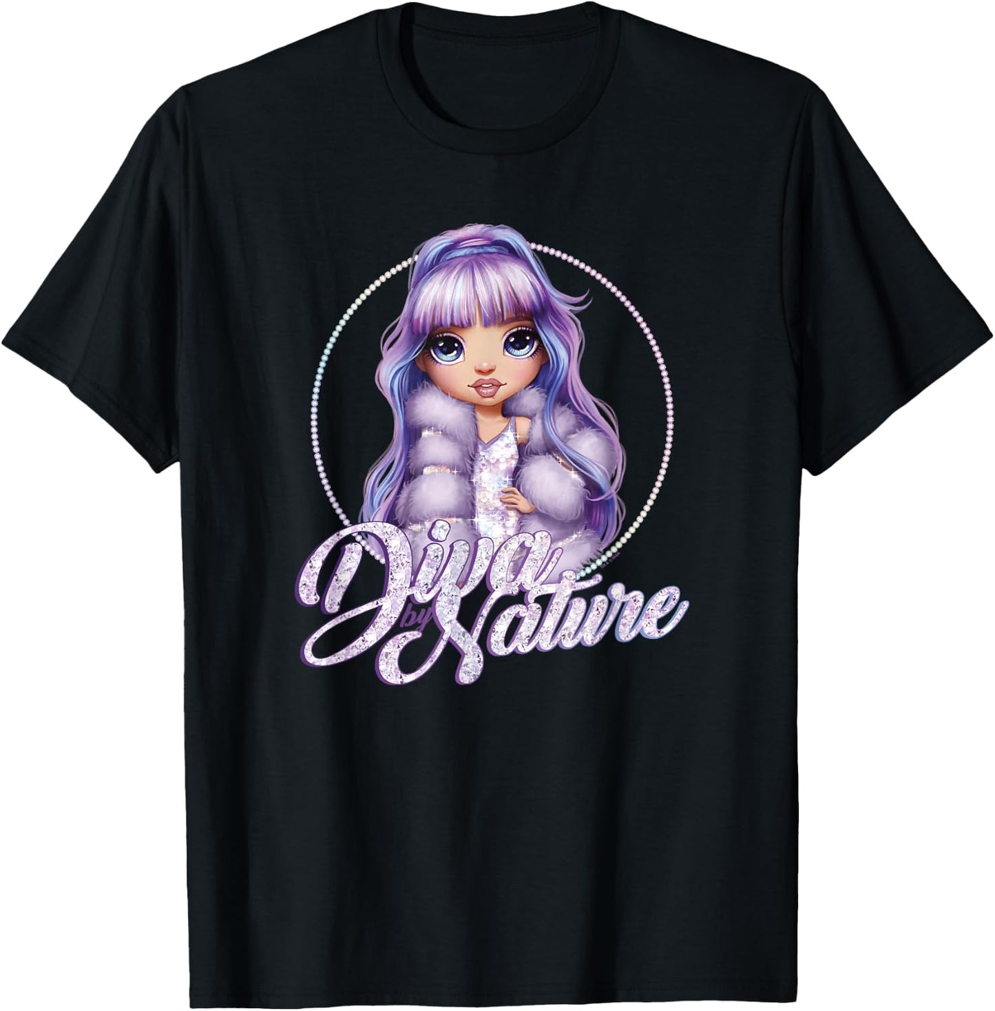 Rainbow High Violet Diva By Nature Poster T-Shirt - T-Shirt | Black