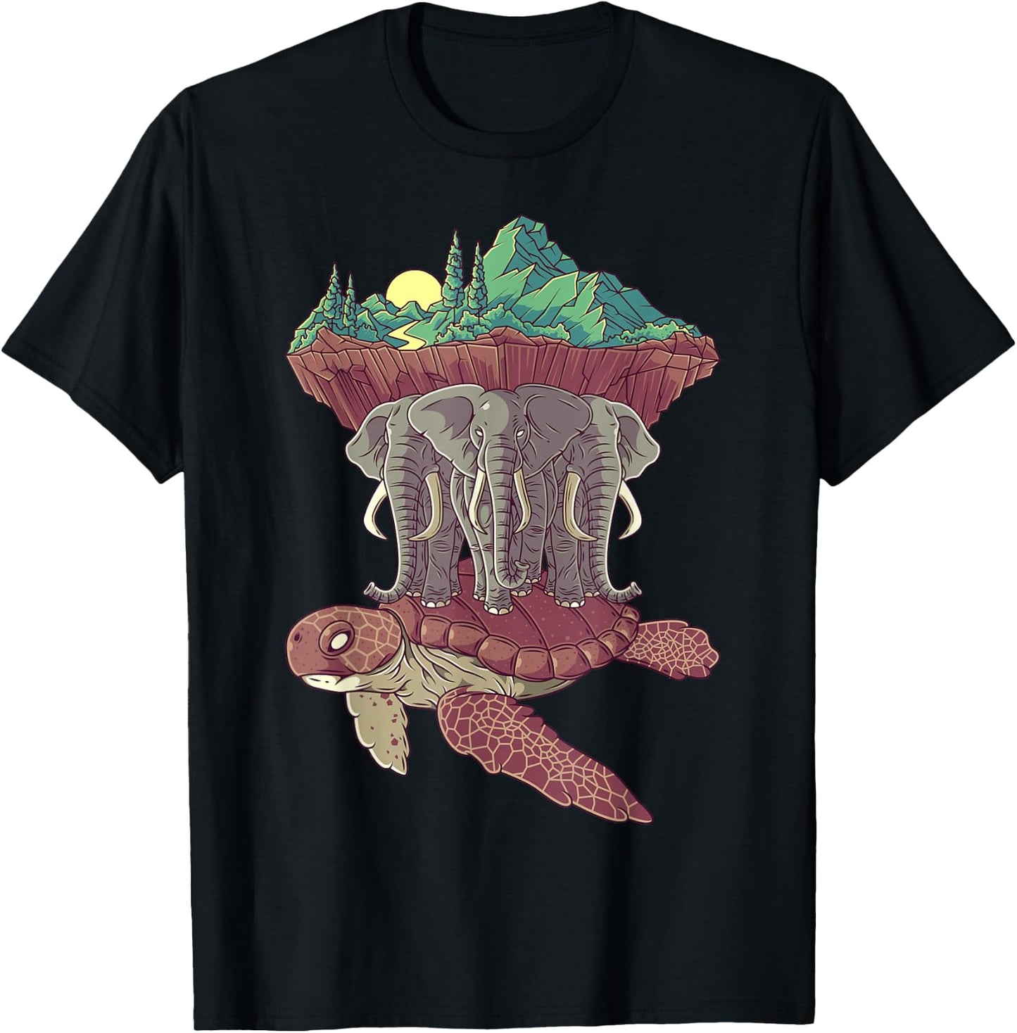 Flat Earth Society Conspiracy Theory Model Gift T-Shirt - T-Shirt | Black