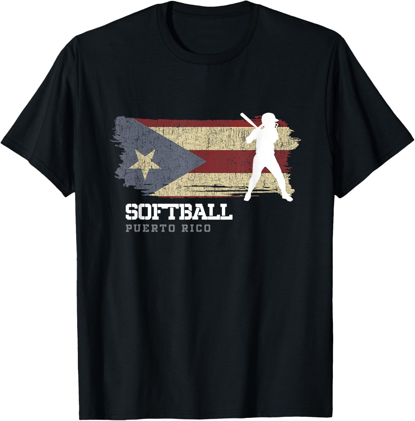 Puerto Rico Softball Team Girls Baseball Softball T-Shirt - T-Shirt | Black
