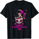 Girl Sugar Skull Fairy In October We Wear Pink Breast Cancer T-Shirt - T-Shirt | Black