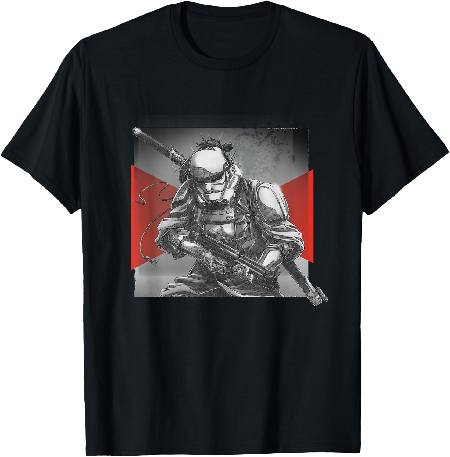 Star Wars: Visions Anime The Duel Samurai Stormtrooper T-Shirt - T-Shirt | Black