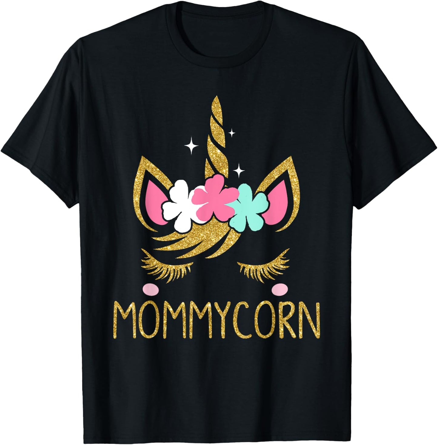 Mommycorn Unicorn Mommy Mother's Day Gift T-Shirt - T-Shirt | Black