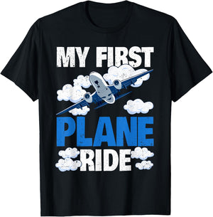 My First Plane Ride T-Shirt - T-Shirt | Black