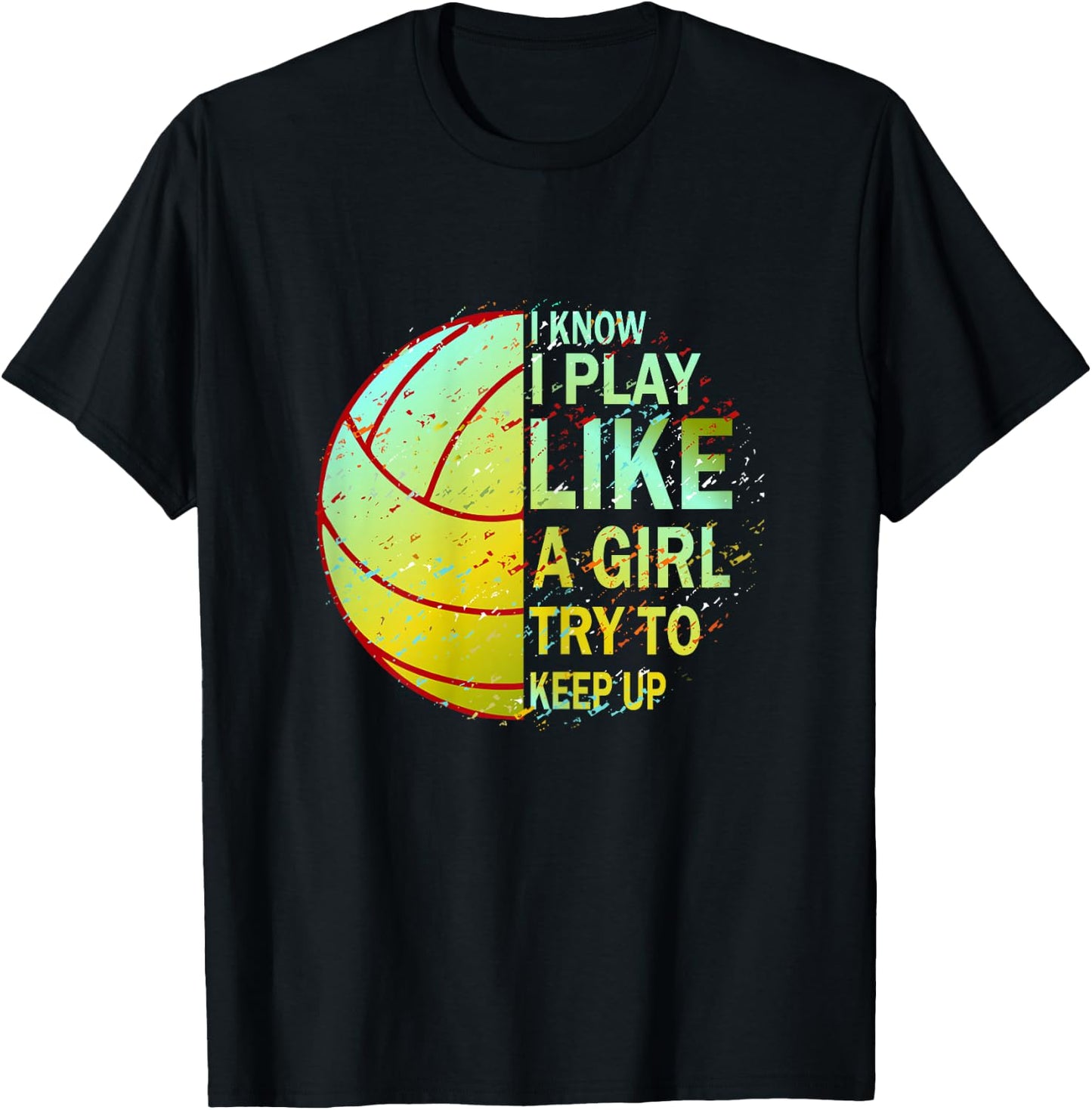 Girls Volleyball Shirt | Volleyball T-Shirt - T-Shirt | Black
