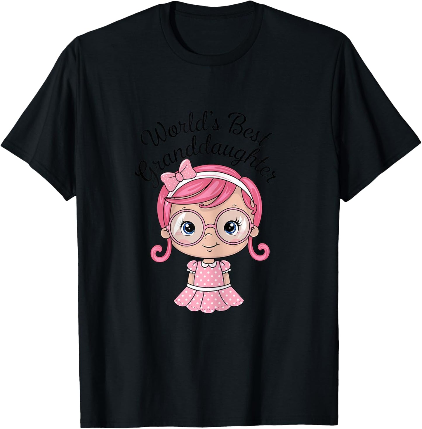 from Grandma Gifts World's Best Granddaughter T-Shirt - T-Shirt | Black