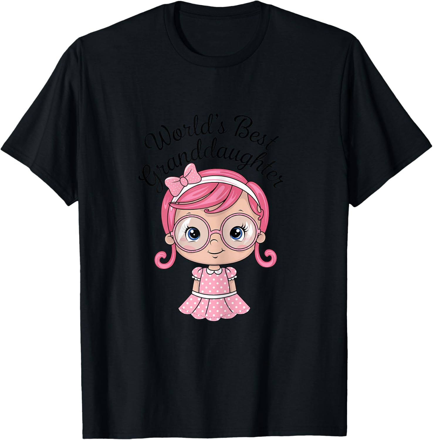 from Grandma Gifts World's Best Granddaughter T-Shirt - T-Shirt | Black