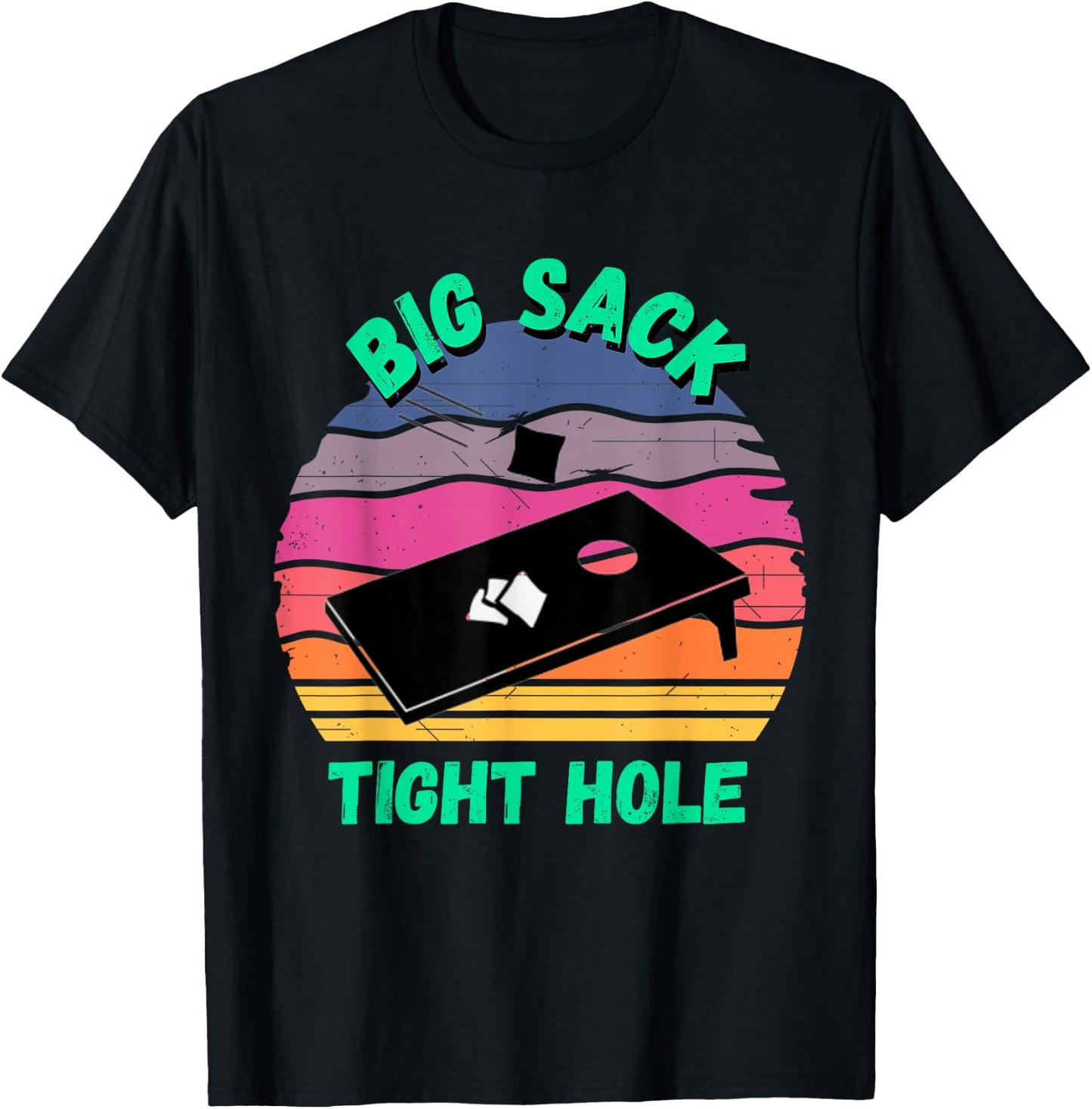 Funny Cornhole | Cornhole Accessories Jerseys T-Shirt - T-Shirt | Black