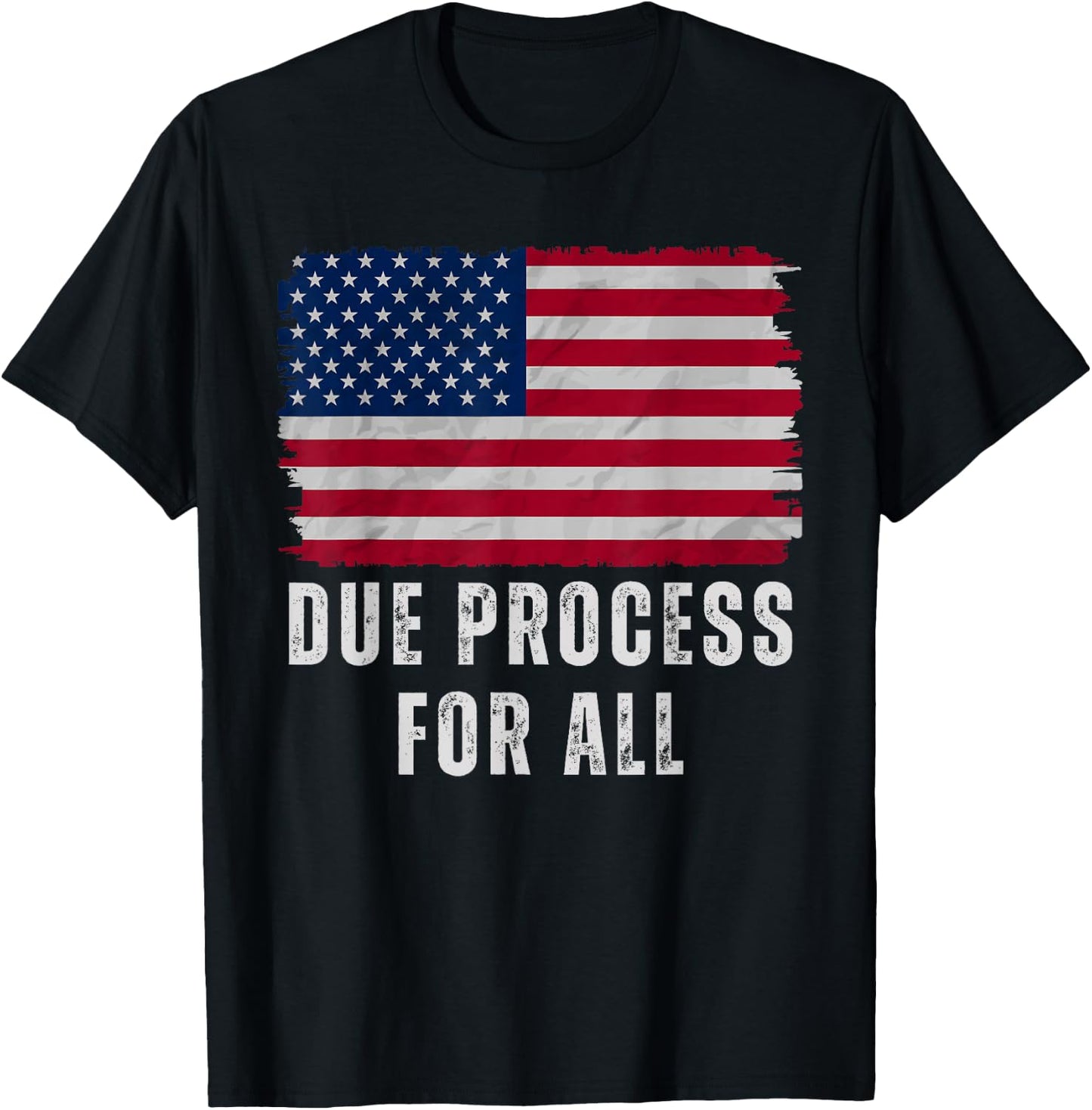 Due Process For All Protest T-Shirt - T-Shirt | Black