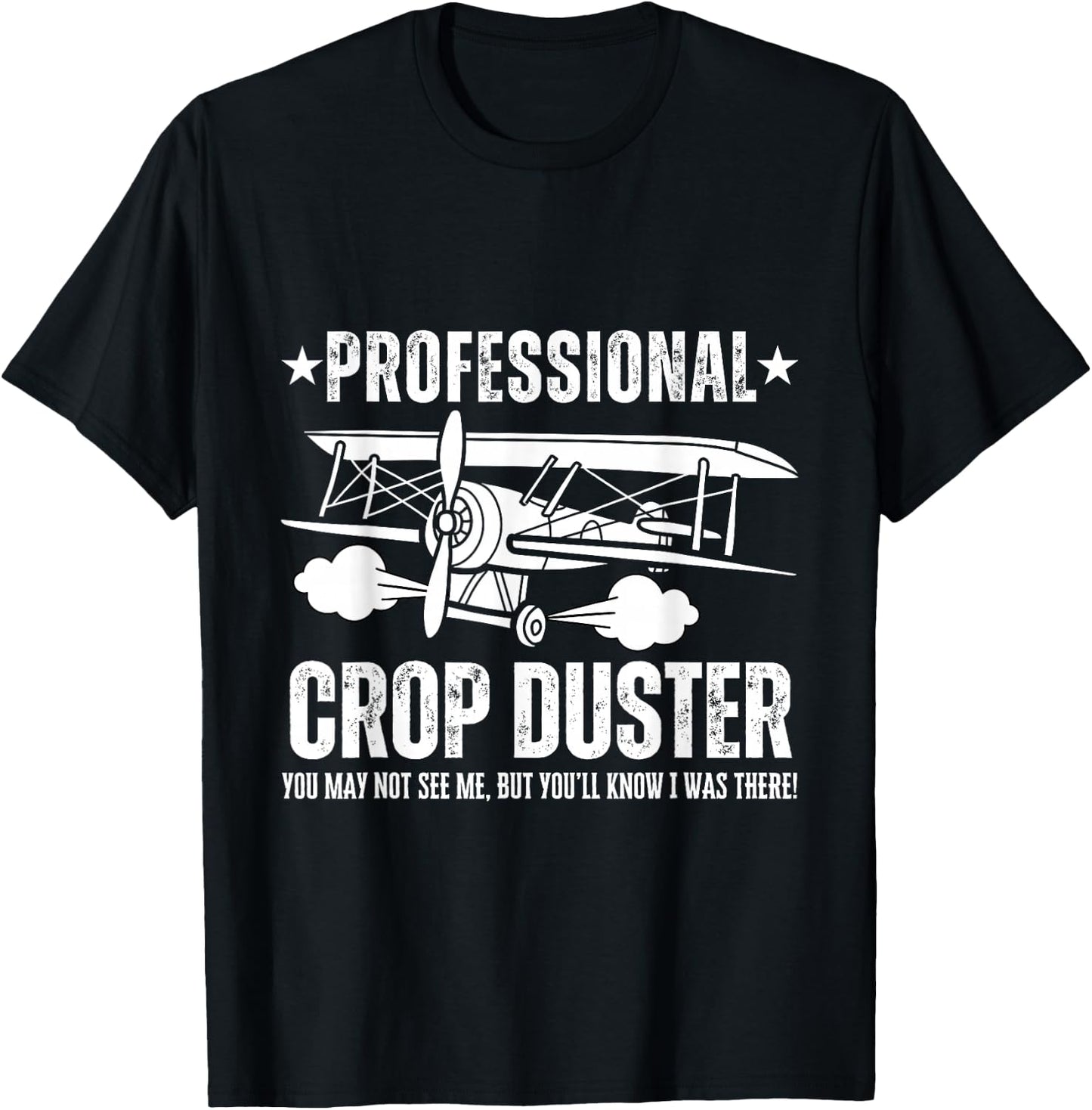 Crop Dusting Professional Crop Duster Funny Fart T-Shirt - T-Shirt | Black