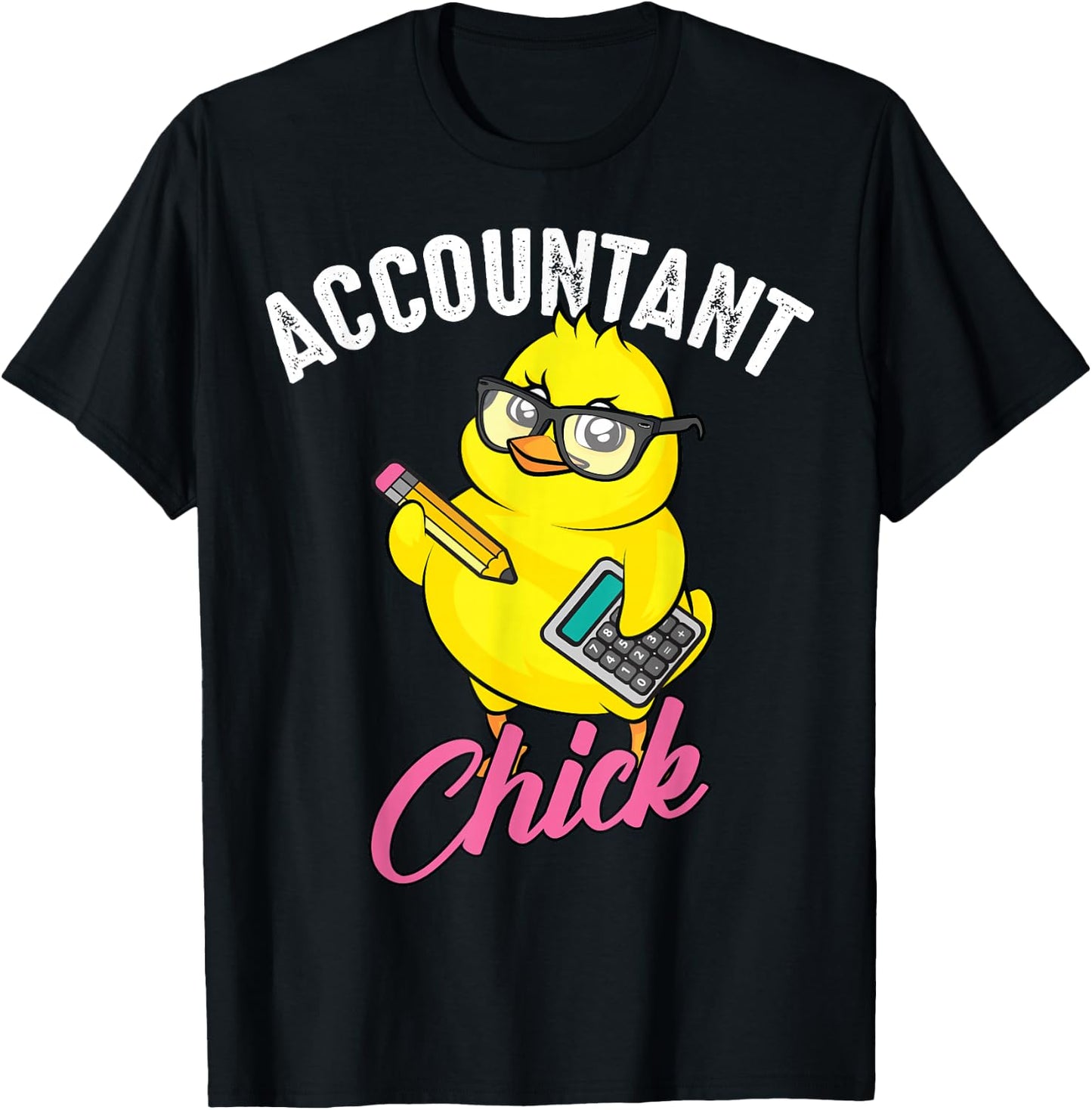 Funny Accountant Chick Gift CPA Bookkeeper Auditor Women T-Shirt - T-Shirt | Black