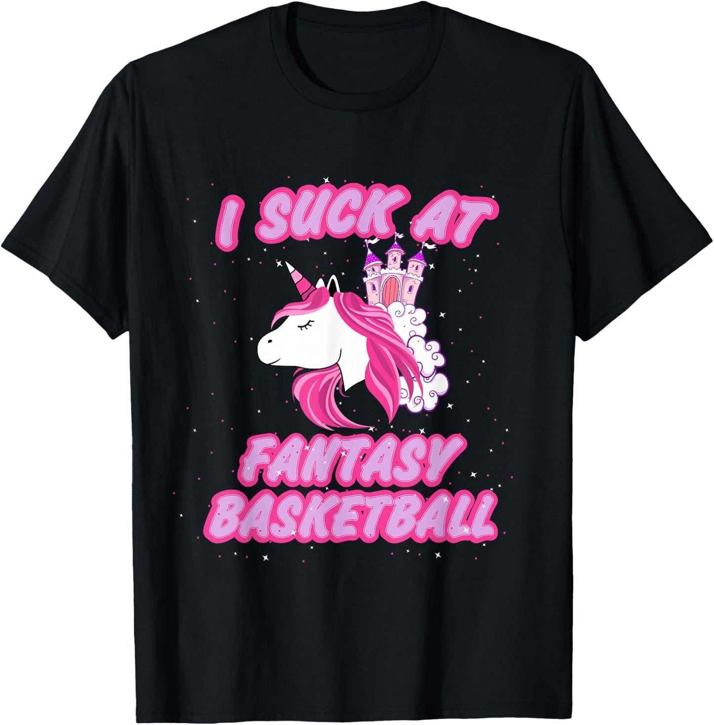 I Suck At Fantasy Basketball - Funny Draft Party T-Shirt - T-Shirt | Black