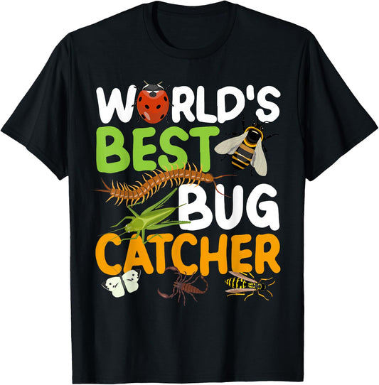 World's Best Bug Catcher Entomology Insect Catching T-Shirt - T-Shirt | Black