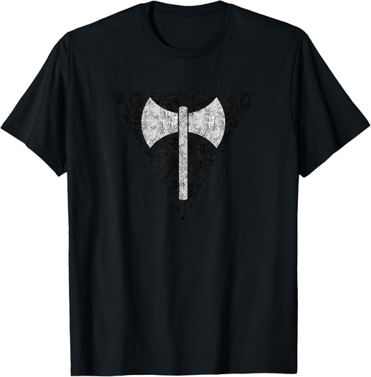 Vintage Lesbian Labrys Axe Pride Flag Women Girls T-Shirt - T-Shirt | Black