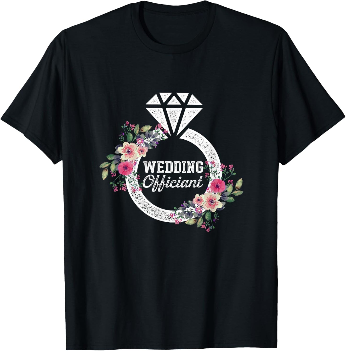 Wedding Officiant Art USA Internet Ordained Minister Gift T-Shirt - T-Shirt | Black