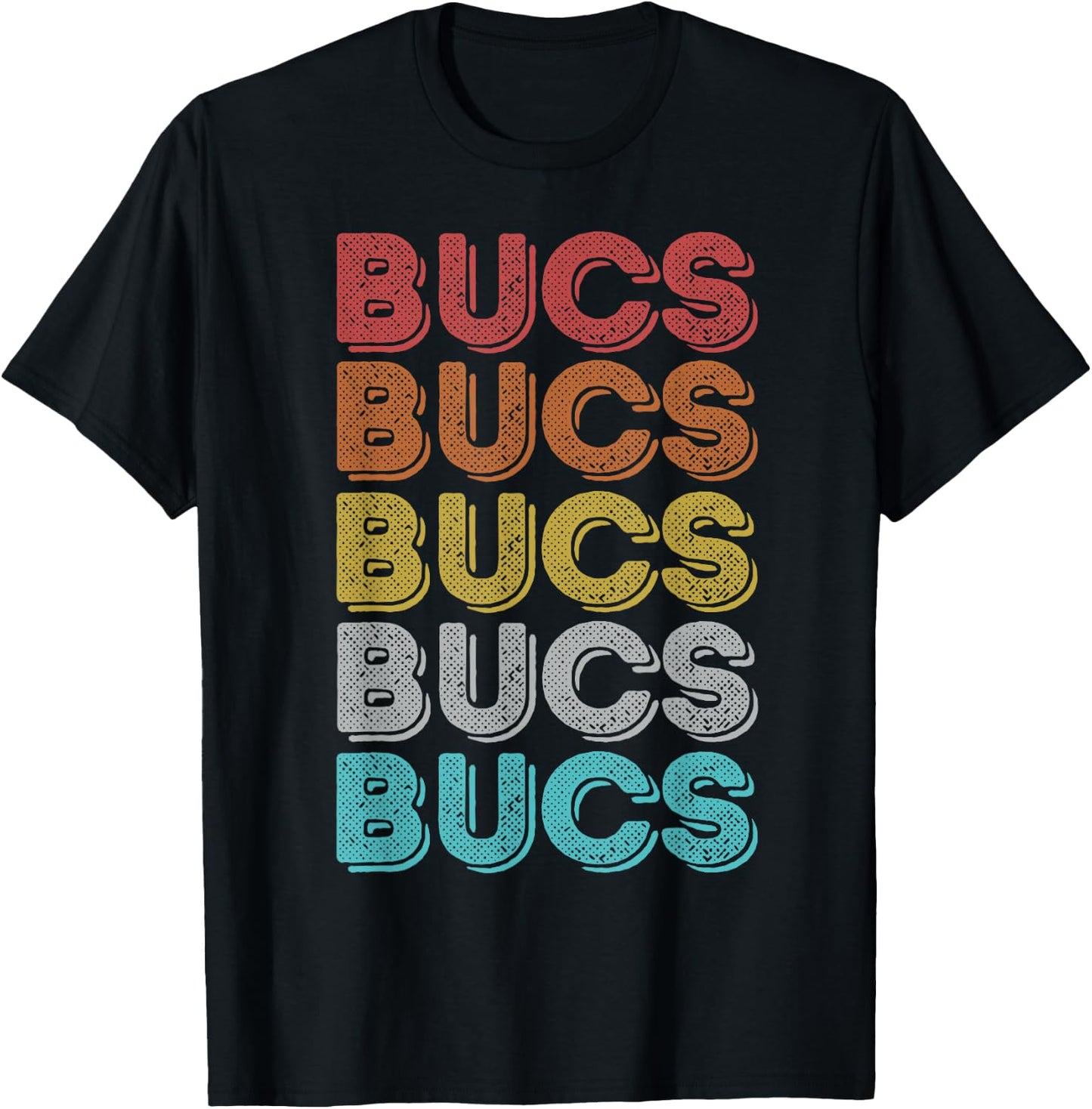 Vintage Retro Bucs T-Shirt - T-Shirt | Black