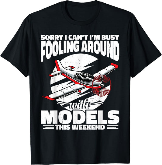 RC Plane Pilot RC Aircraft Radio Controlled Model Airplane T-Shirt - T-Shirt | Black
