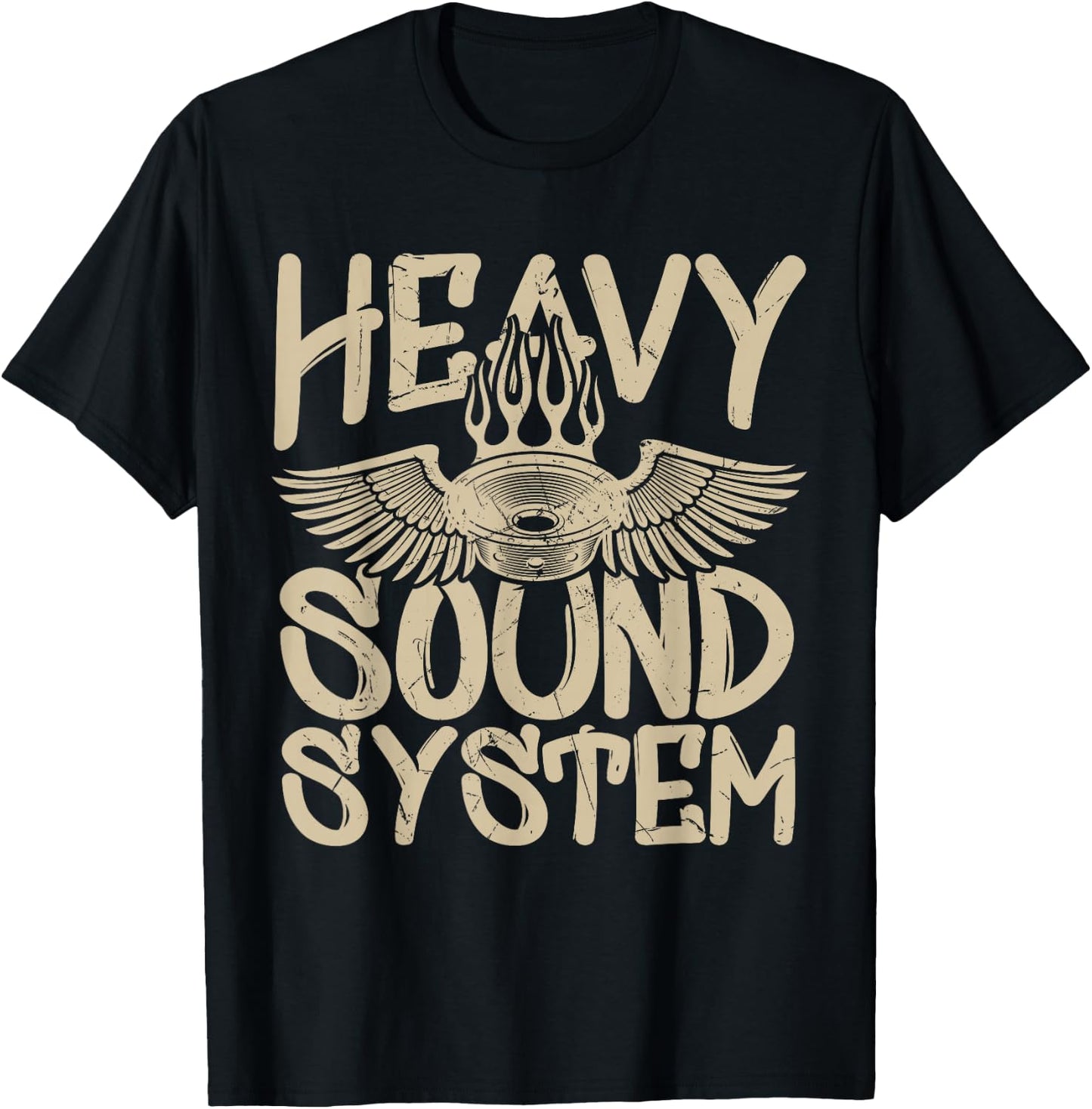 Cool Heavy Sound System Bass Speaker Car Tuners T-Shirt - T-Shirt | Black