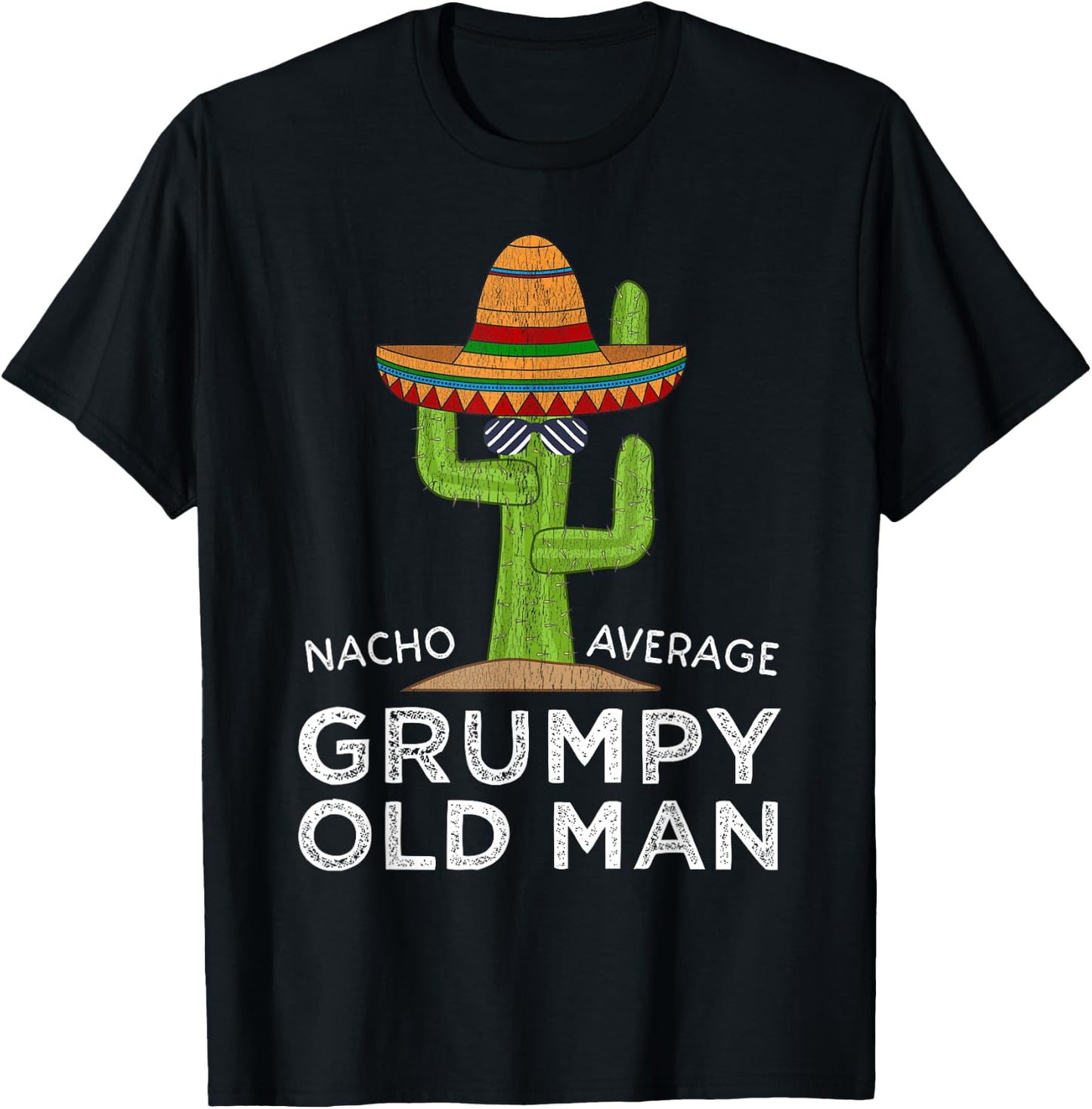 Fun Hilarious Funny Grumpy Old Man T-Shirt - T-Shirt | Black