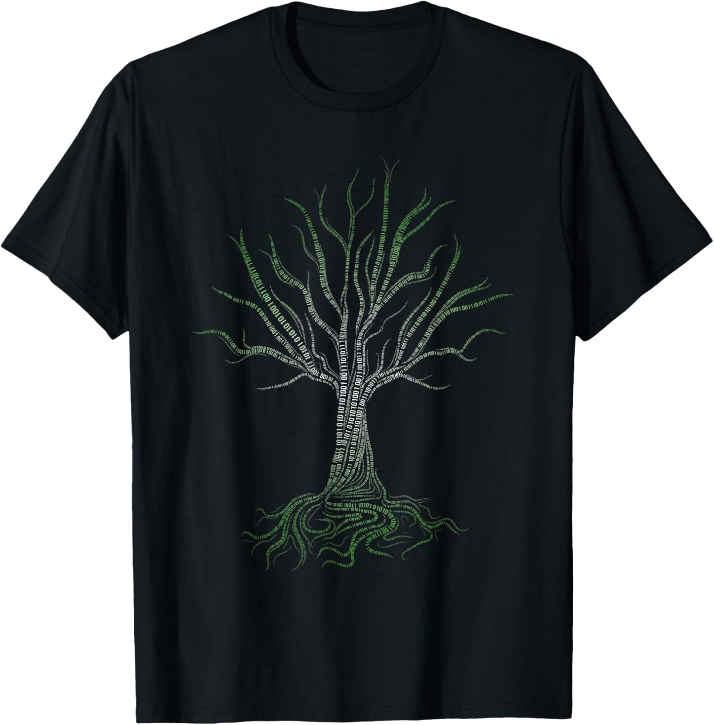 Original binary tree computer coding programmer T-Shirt - T-Shirt | Black