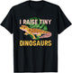 I Raise Tiny Dinosaurs Funny Reptile Lizard Leopard Gecko T-Shirt - T-Shirt | Black