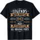 Legends Born in 1992 33rd Birthday 33 Years Old Bday Men T-Shirt - T-Shirt | Black