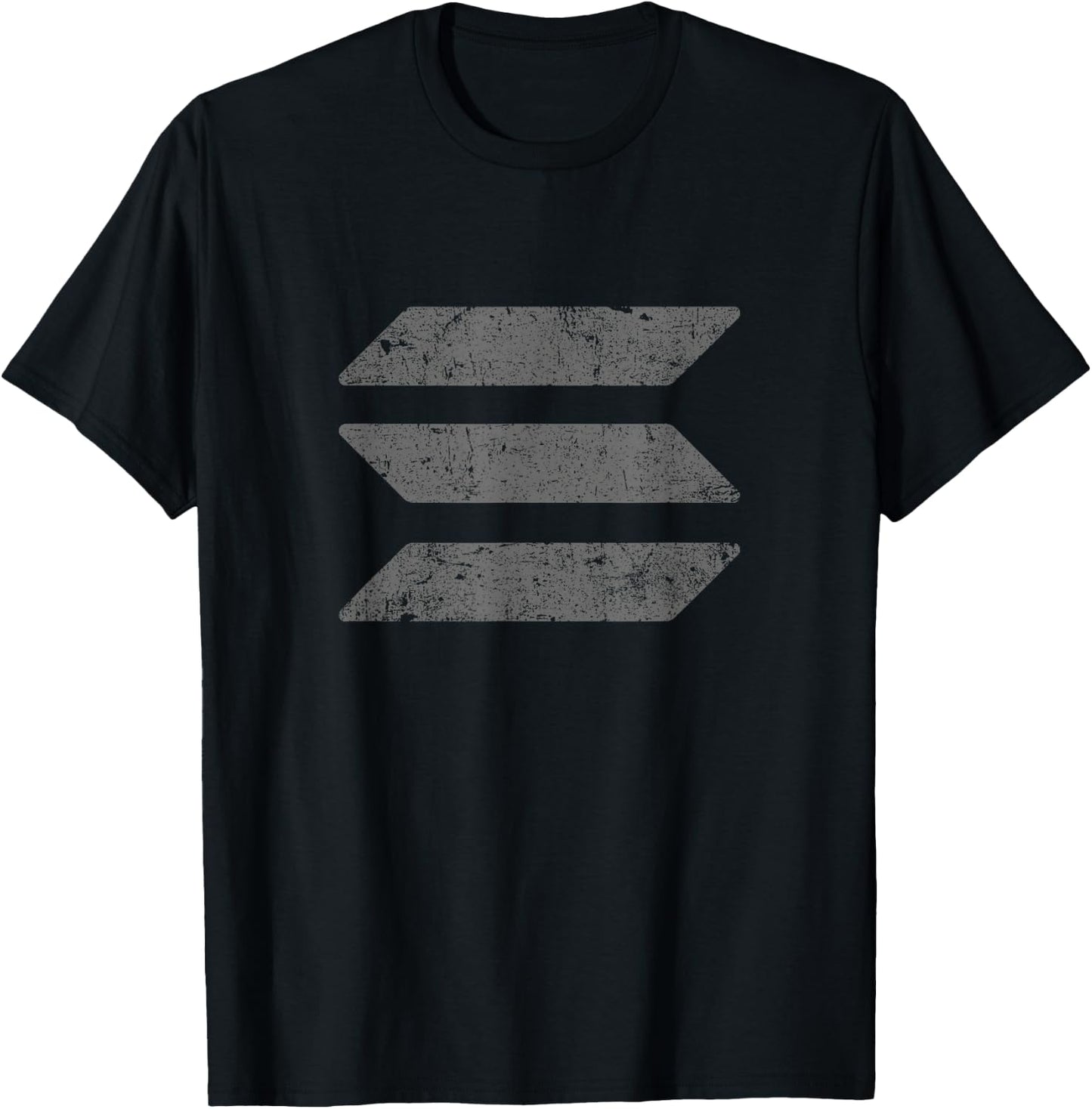 Vintage Solana SOL Logo Crypto Blockchain | Solana T-Shirt - T-Shirt | Black