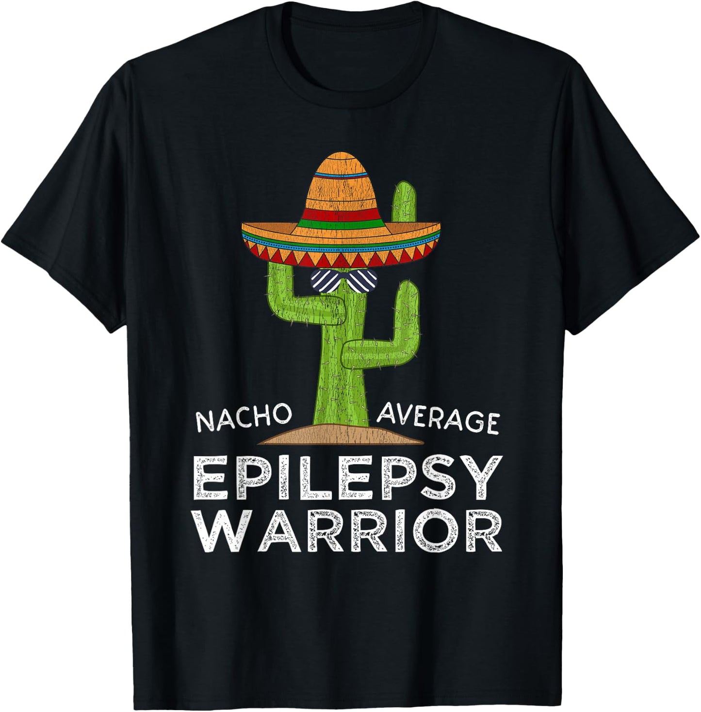 Funny Awareness Epilepsy Warrior T-Shirt - T-Shirt | Black