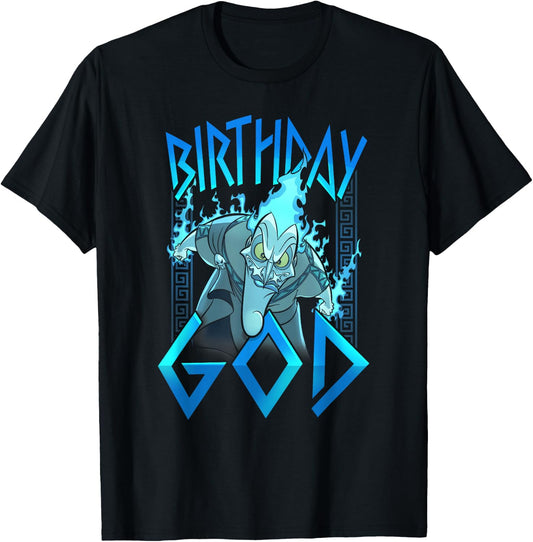 Disney Villains Hades Birthday God T-Shirt - T-Shirt | Black