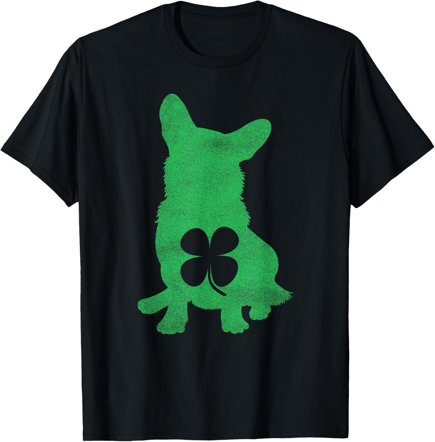 Corgi Dog Shamrock St. Patrick's Day Gift Saint Paddy's Women Kids T-Shirt - T-Shirt | Black